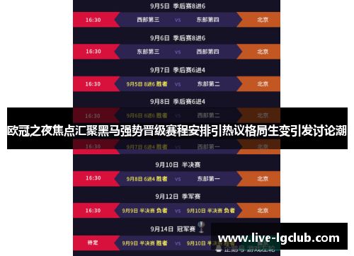 欧冠之夜焦点汇聚黑马强势晋级赛程安排引热议格局生变引发讨论潮 欧冠之夜焦点汇聚黑马强势晋级赛程安排引热议格局生变引发讨论潮
